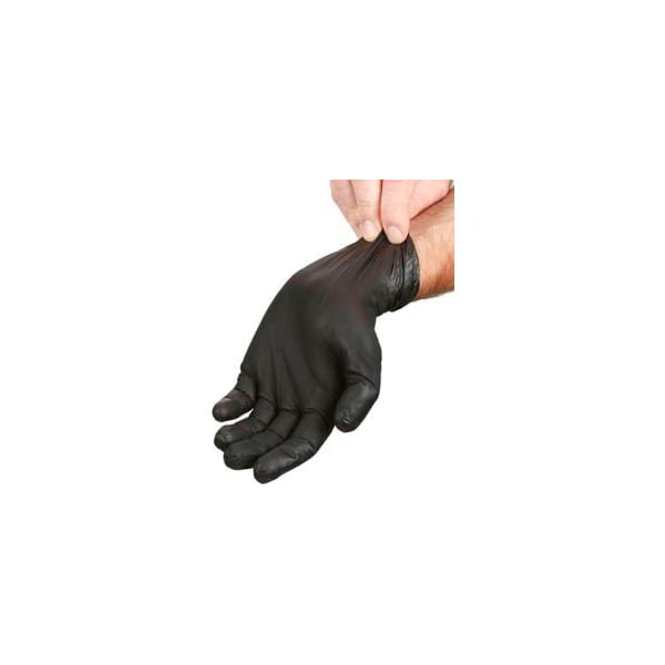 Seidman Associates Industrial Grade Nitrile Gloves, Powder-Free, Black, X-Large, 100/Box, GNPR-XL-1-K GNPR-XL-1-K - main